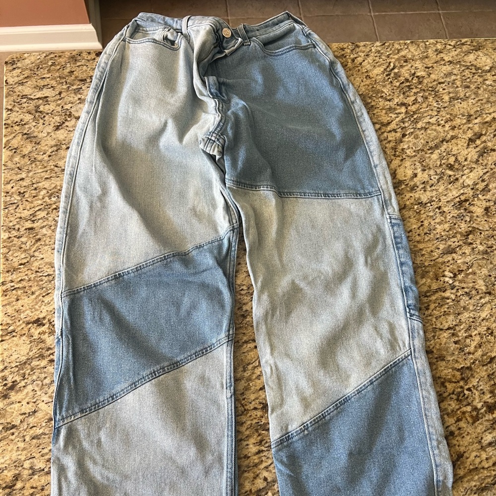Hollister Two-Tone Patchwork Jeans